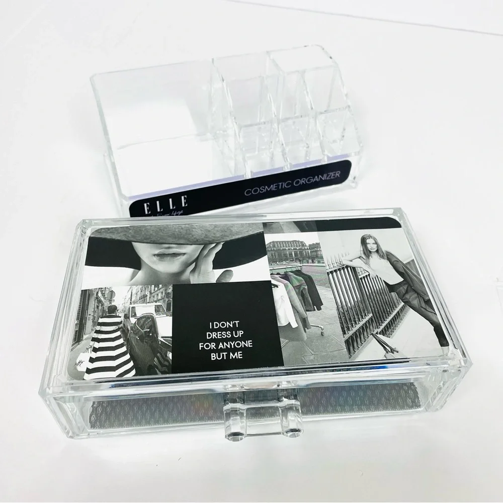 Elle 10 Compartment 2 Tier Cosmetic Organizer